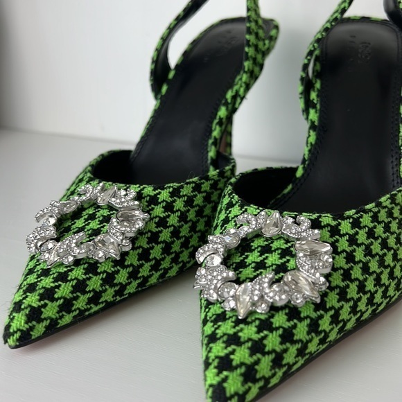 NEW!! ASOS DESIGN POPPY‎ EMBELLISHED SLINGBACK HIGH HEELED - Picture 7 of 7